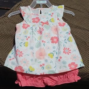 Carters 18 month girls short set